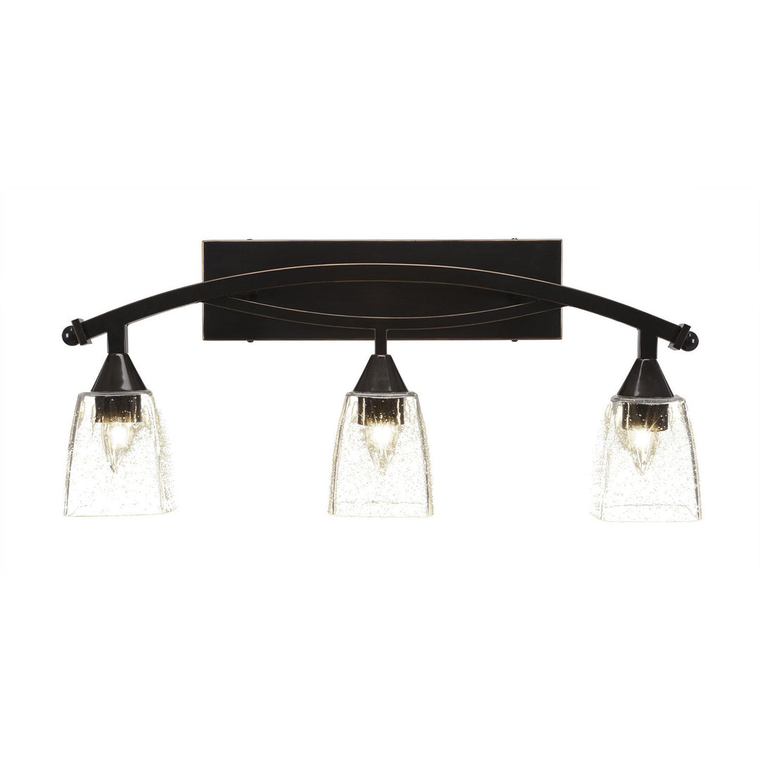 Toltec Bow 173-bc-461 Bath Vanity Light 27 in. wide - Black Copper