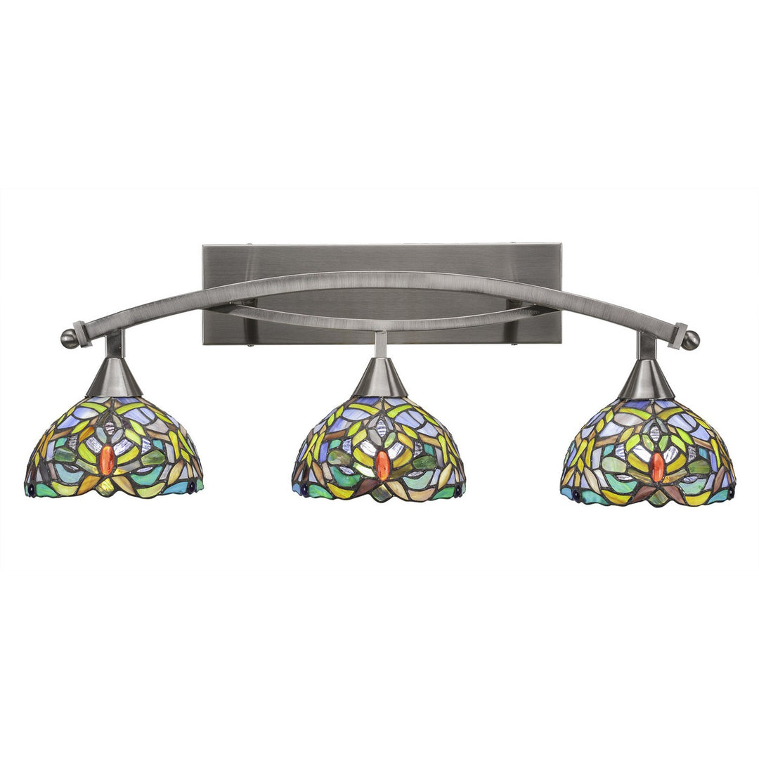 Toltec Bow 173-bn-9905 Bath Vanity Light 30 in. wide - Brushed Nickel