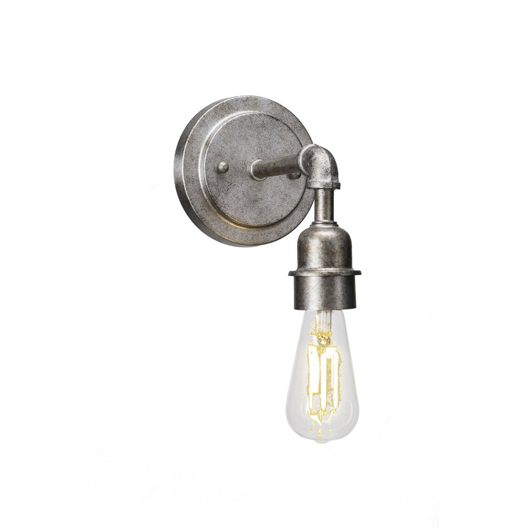 Toltec Vintage 181-as-led18c Wall Sconce Light - Aged Silver