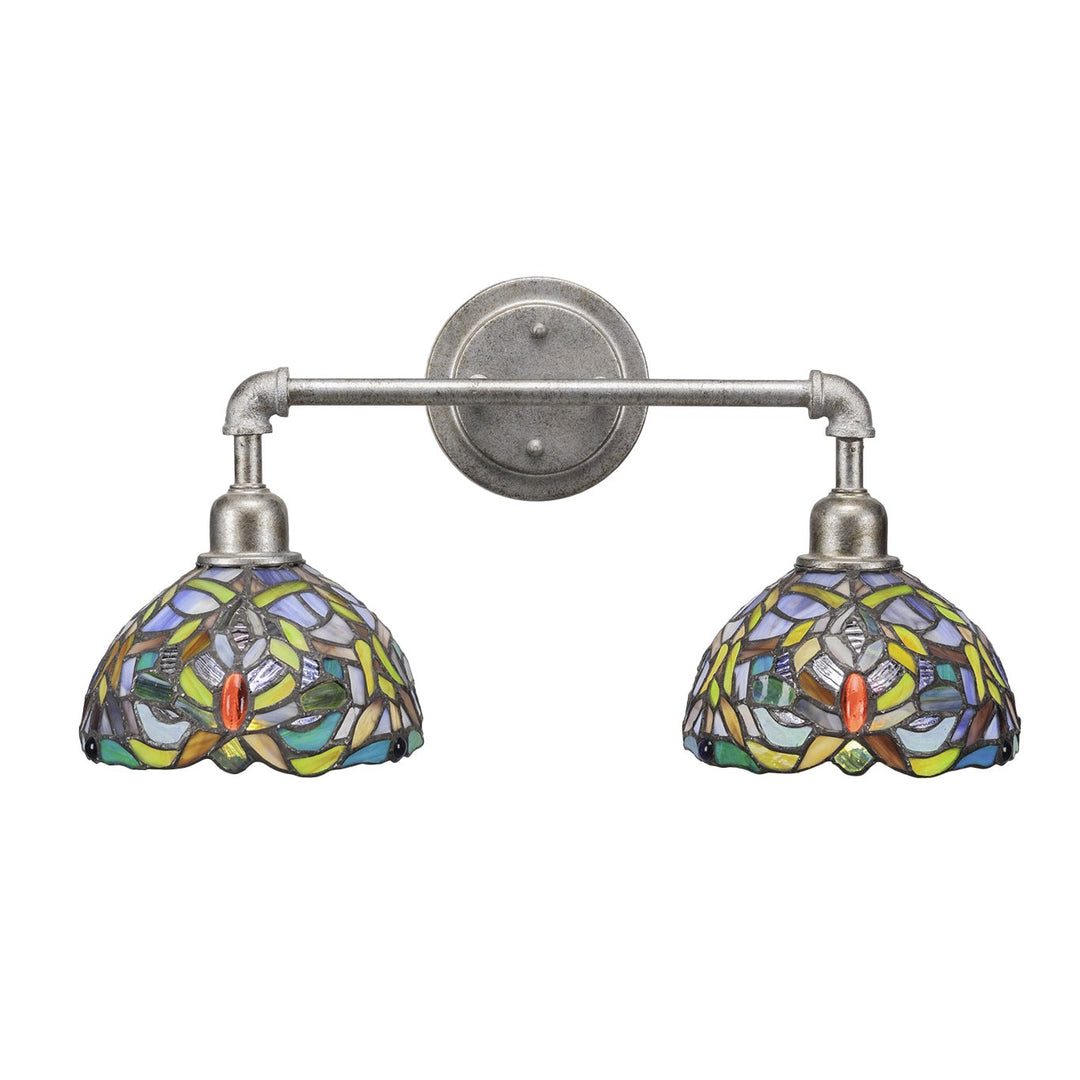 Toltec Vintage 182-as-9905 Bath Vanity Light 21 in. wide - Aged Silver