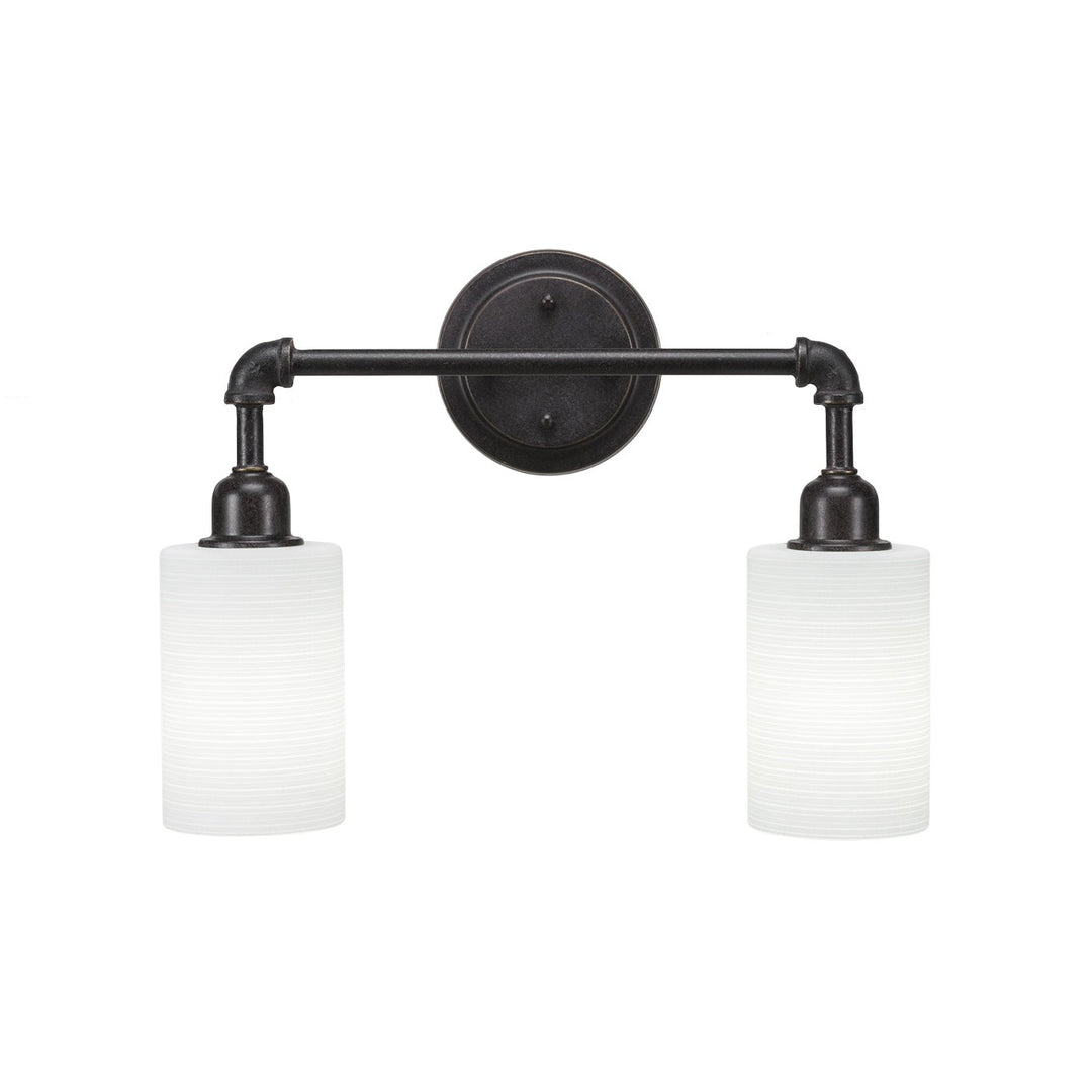 Toltec Vintage 182-dg-4061 Bath Vanity Light 17 in. wide - Dark Granite