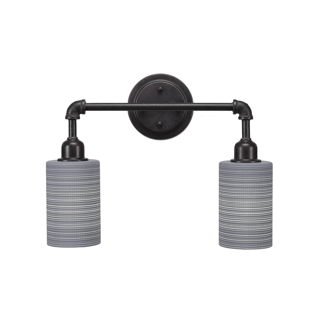 Toltec Vintage 182-dg-4062 Bath Vanity Light 17 in. wide - Dark Granite