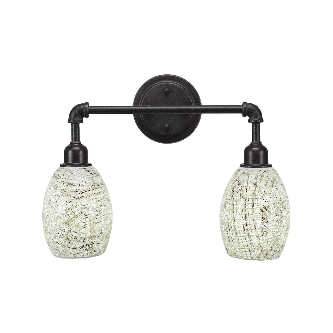 Toltec Vintage 182-dg-5054 Bath Vanity Light 19 in. wide - Dark Granite