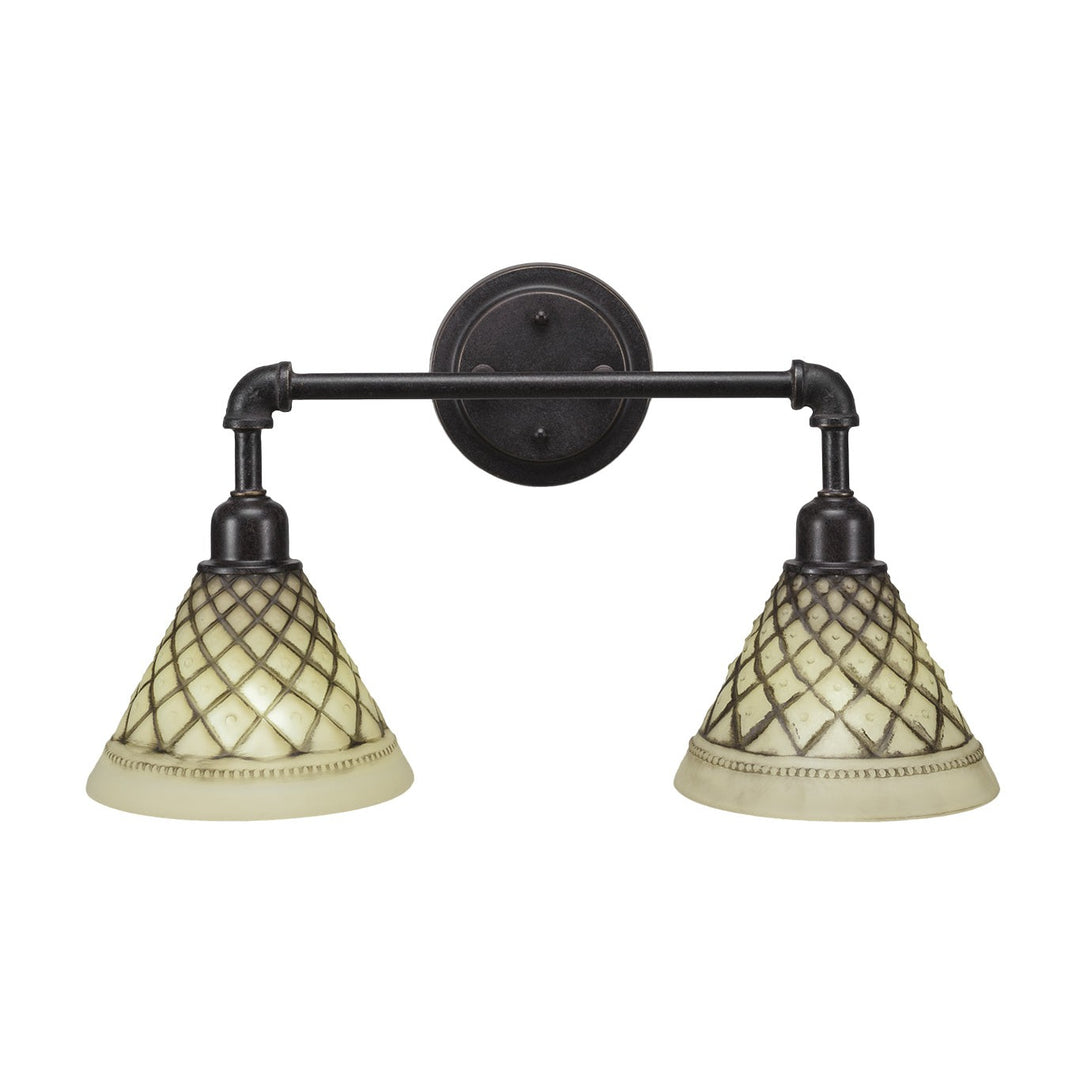 Toltec Vintage 182-dg-7185 Bath Vanity Light 20 in. wide - Dark Granite