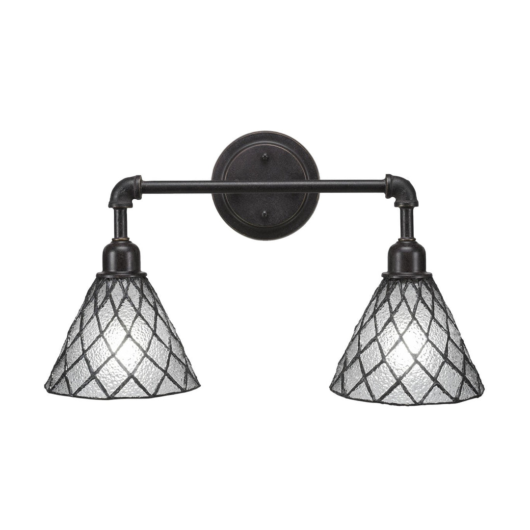 Toltec Vintage 182-dg-9185 Bath Vanity Light 21 in. wide - Dark Granite