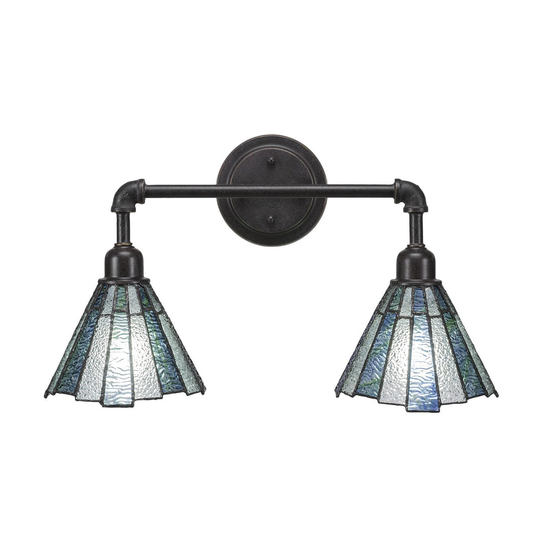 Toltec Vintage 182-dg-9325 Bath Vanity Light 21 in. wide - Dark Granite