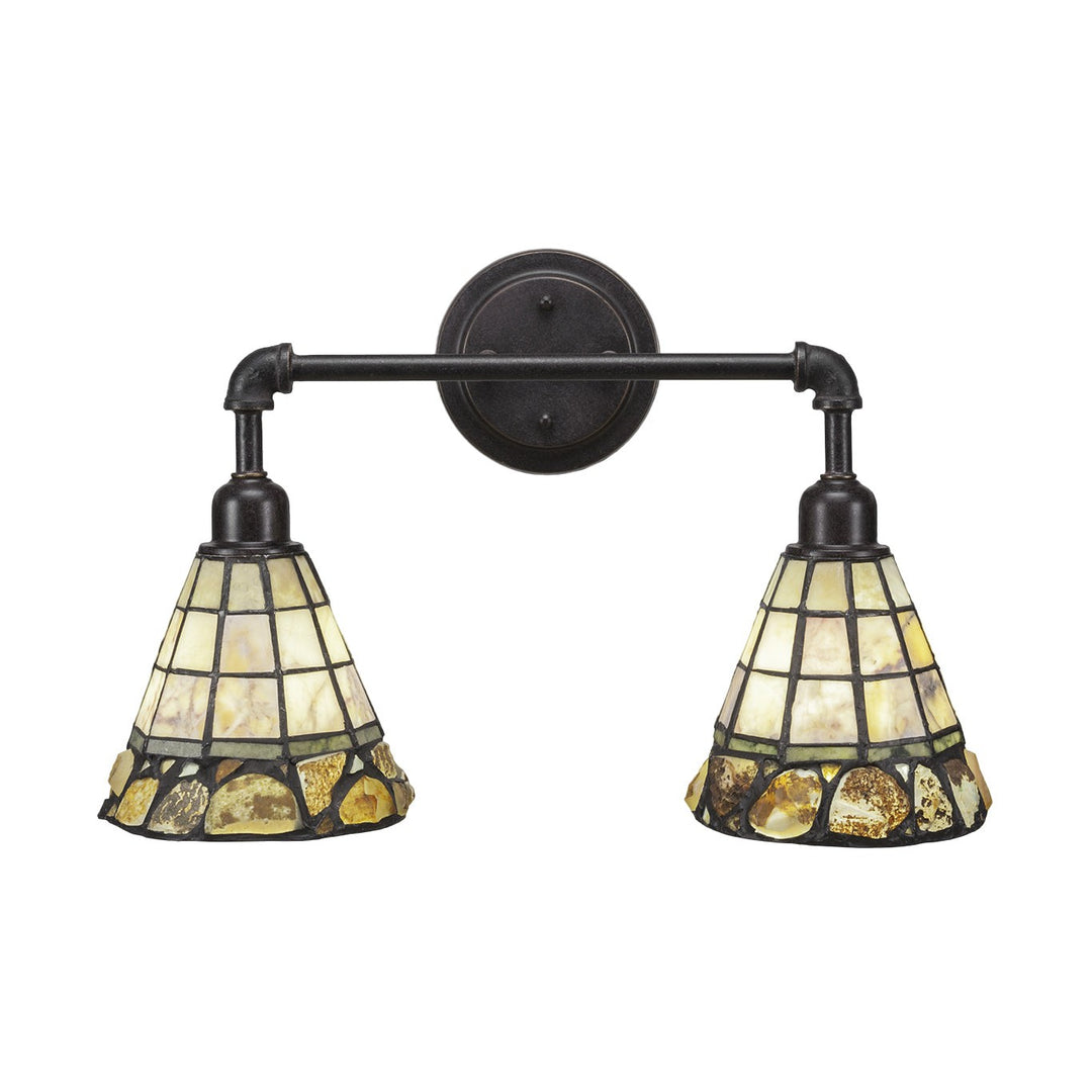 Toltec Vintage 182-dg-9735 Bath Vanity Light 20 in. wide - Dark Granite