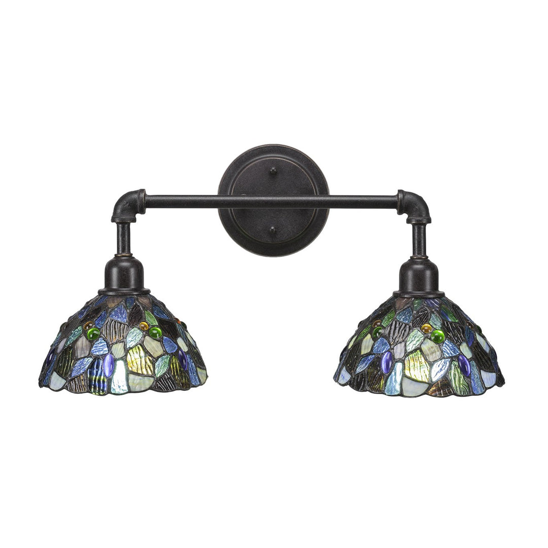 Toltec Vintage 182-dg-9955 Bath Vanity Light 21 in. wide - Dark Granite