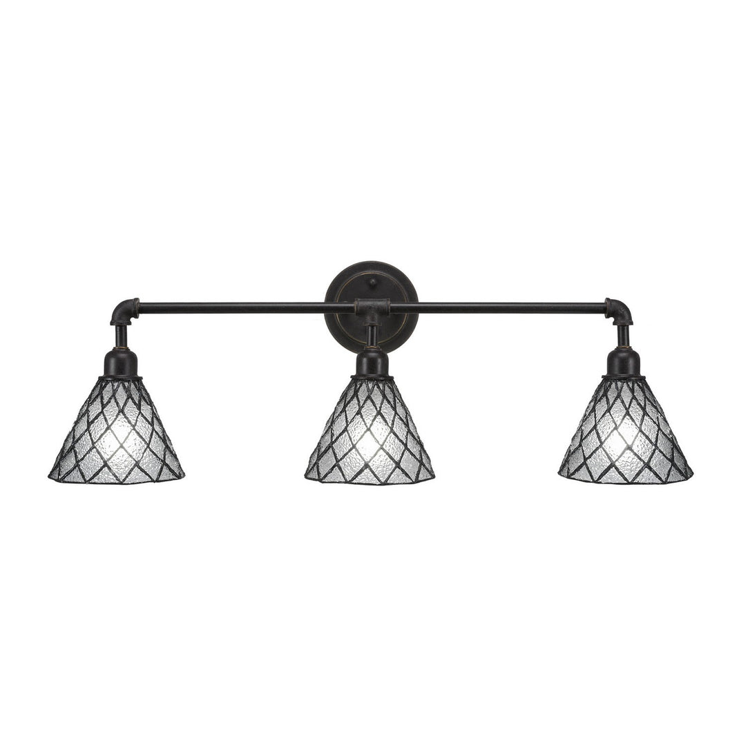 Toltec Vintage 183-dg-9185 Bath Vanity Light 32 in. wide - Dark Granite