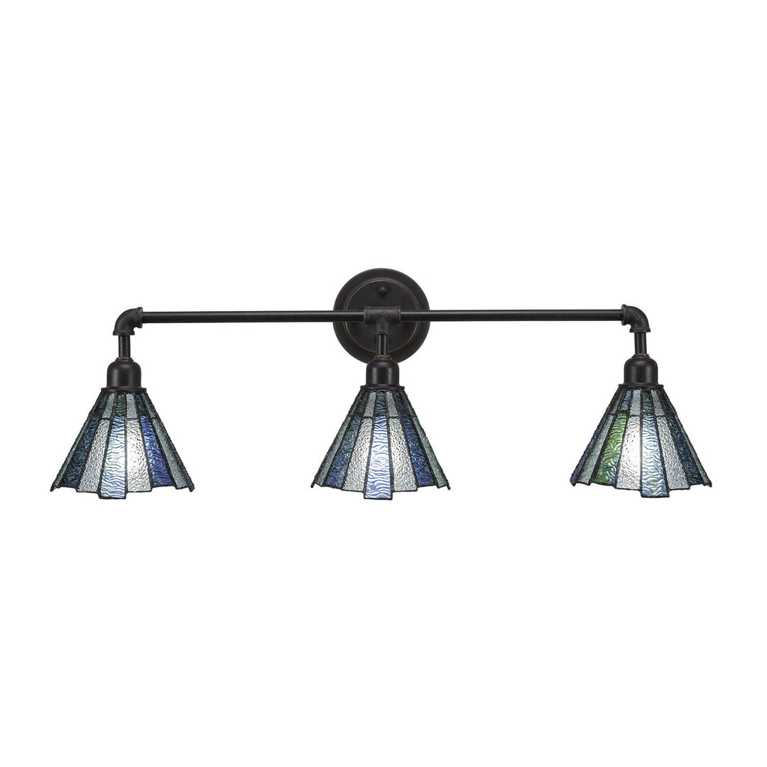 Toltec Vintage 183-dg-9325 Bath Vanity Light 34 in. wide - Dark Granite