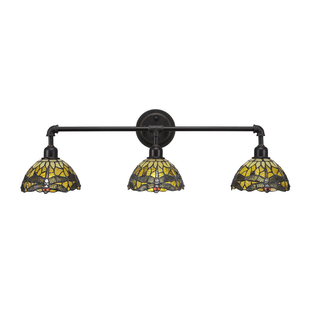 Toltec Vintage 183-dg-9465 Bath Vanity Light 34 in. wide - Dark Granite