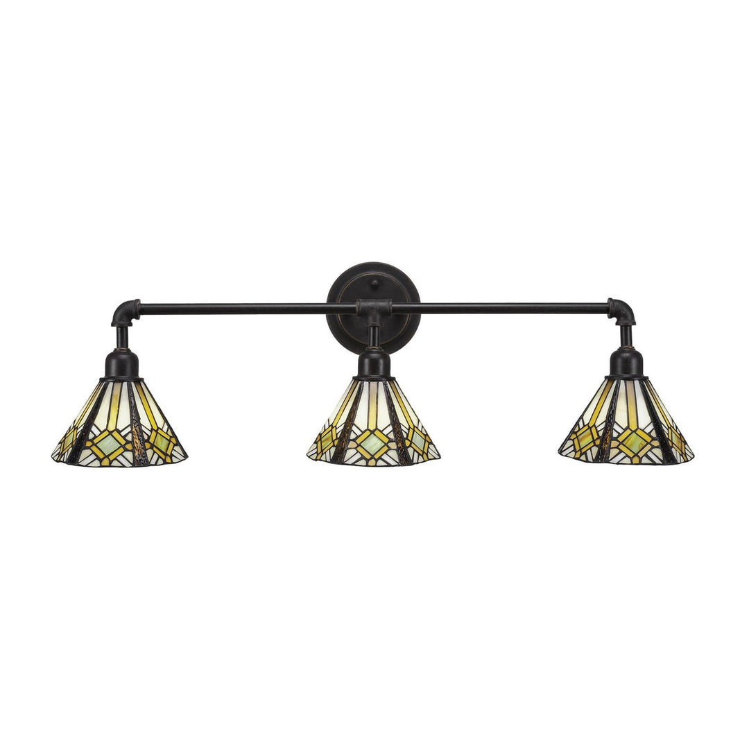 Toltec Vintage 183-dg-9615 Bath Vanity Light 33 in. wide - Dark Granite