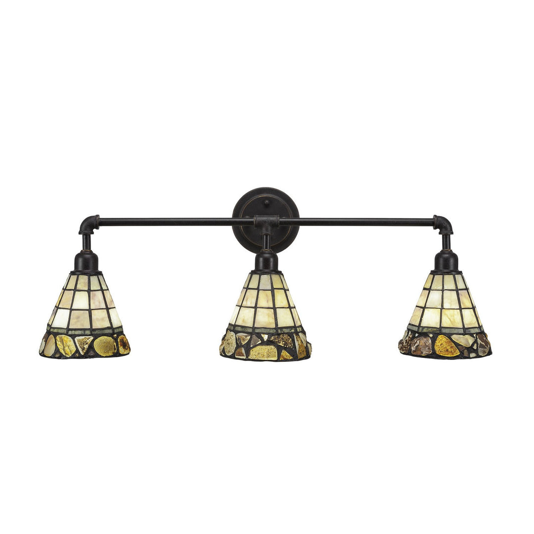 Toltec Vintage 183-dg-9735 Bath Vanity Light 33 in. wide - Dark Granite