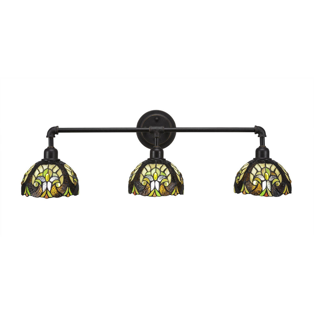 Toltec Vintage 183-dg-9945 Bath Vanity Light 34 in. wide - Dark Granite