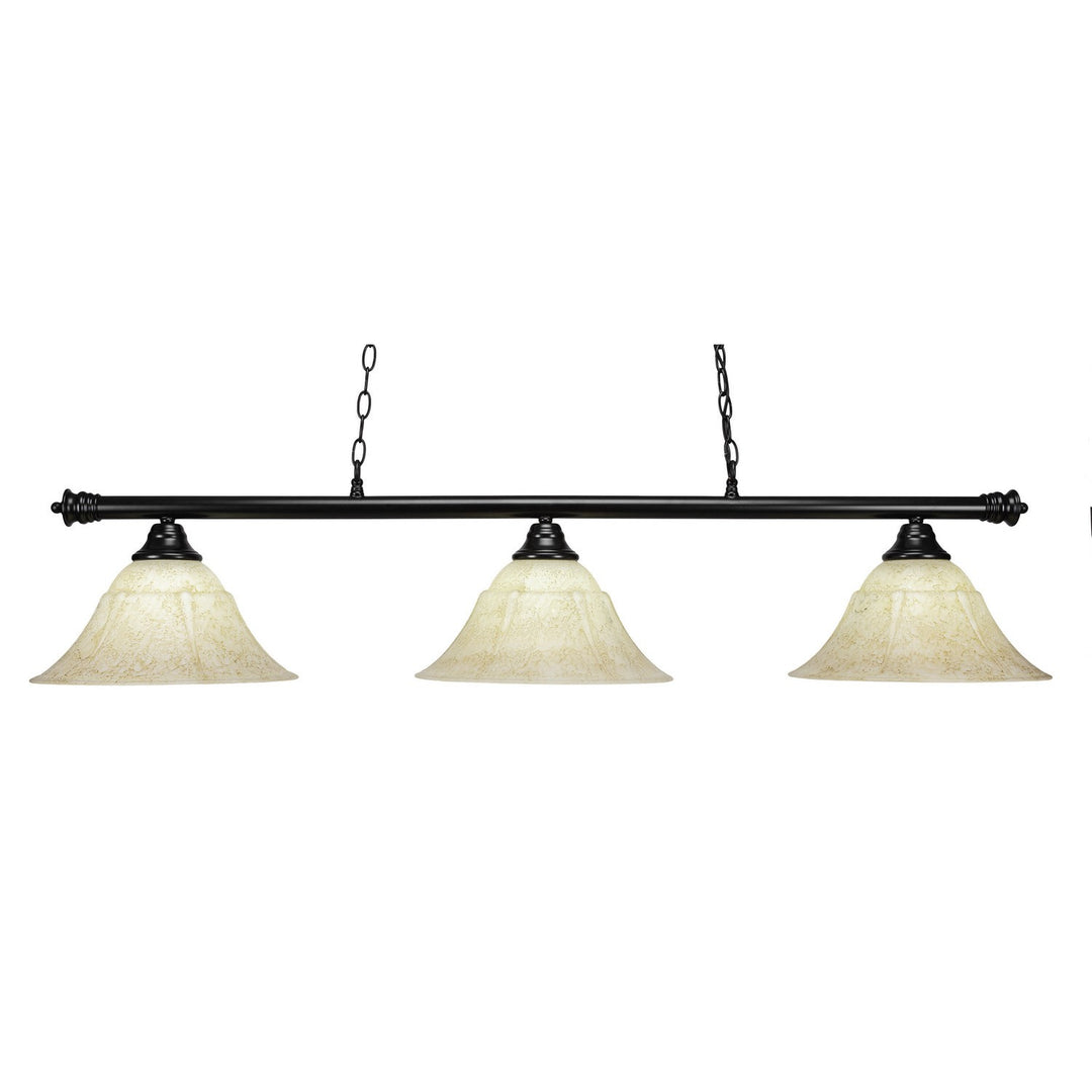 Toltec Round 1873bk Pendant Light - Black