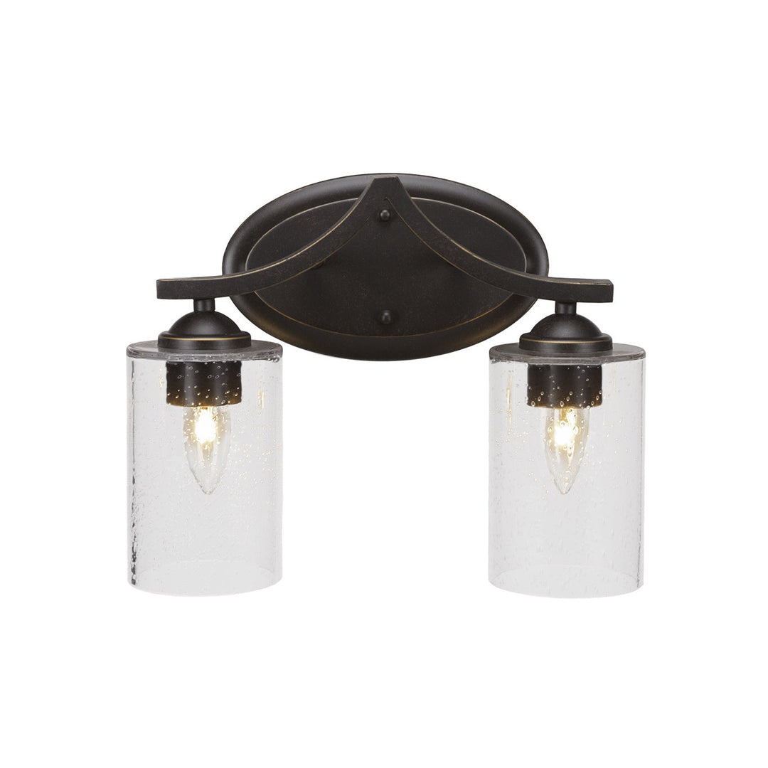 Toltec Zilo 552-dg-300 Bath Vanity Light 14 in. wide - Dark Granite