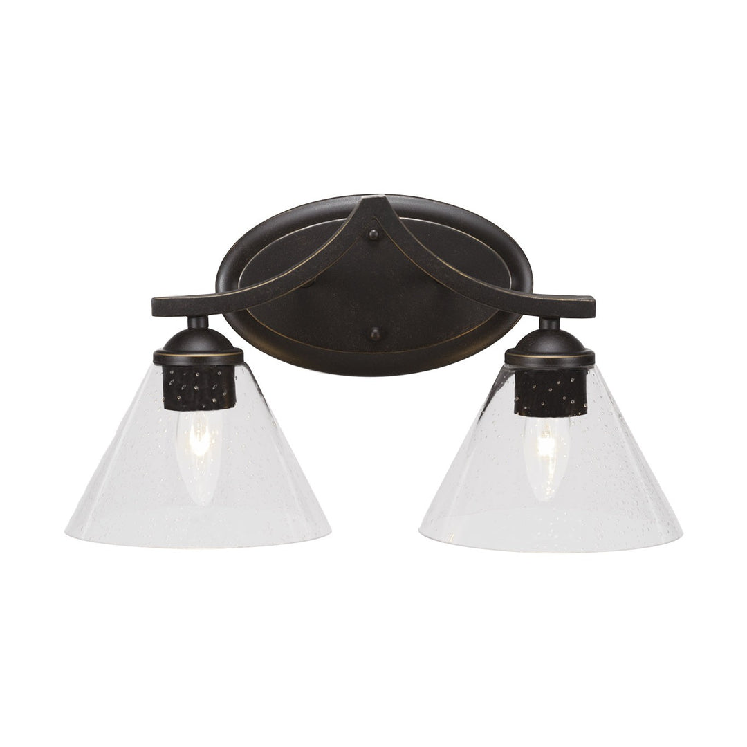 Toltec Zilo 552-dg-302 Bath Vanity Light 17 in. wide - Dark Granite