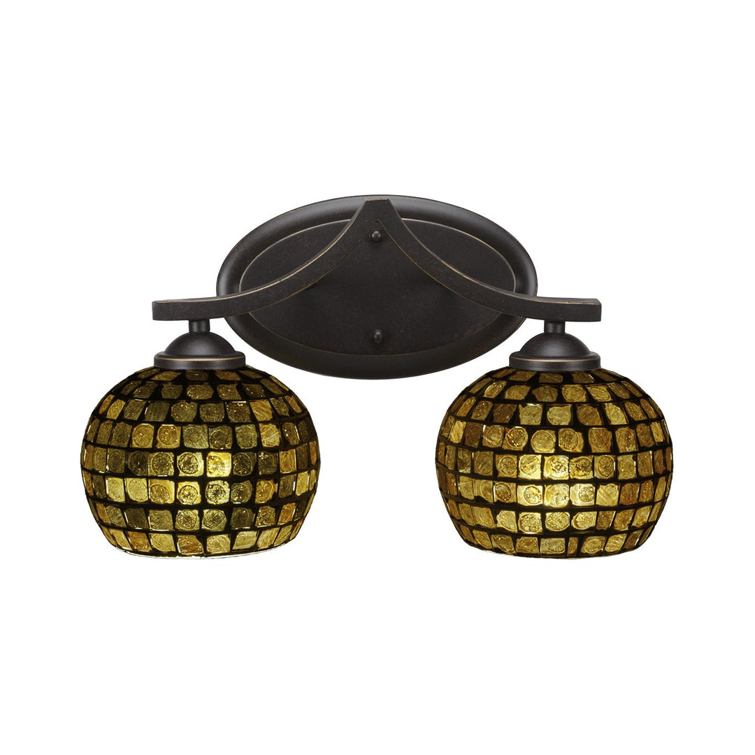 Toltec Zilo 552-dg-402 Bath Vanity Light 15 in. wide - Dark Granite