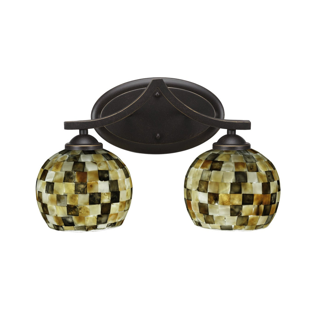 Toltec Zilo 552-dg-407 Bath Vanity Light 15 in. wide - Dark Granite