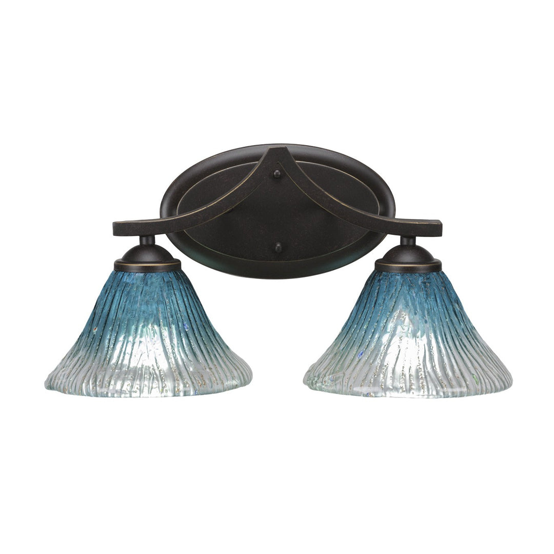 Toltec Zilo 552-dg-458 Bath Vanity Light 17 in. wide - Dark Granite