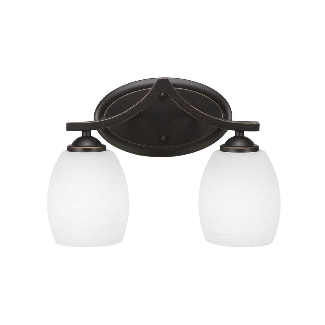 Toltec Zilo 552-dg-615 Bath Vanity Light 14 in. wide - Dark Granite