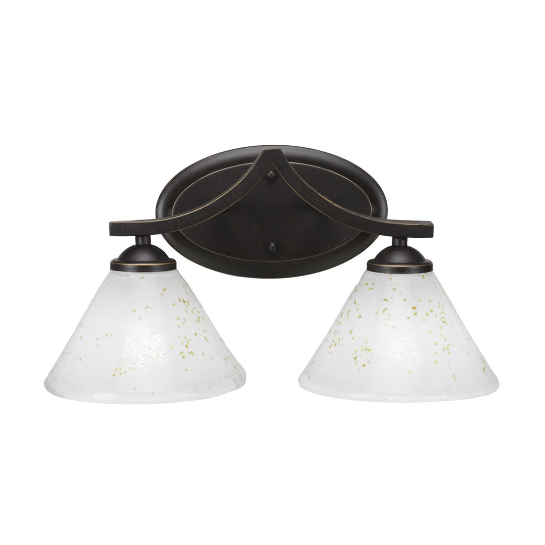 Toltec Zilo 552-dg-7145 Bath Vanity Light 17 in. wide - Dark Granite