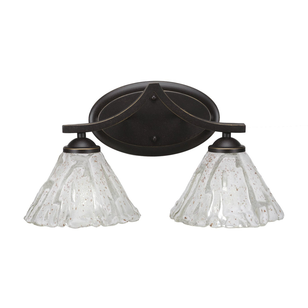 Toltec Zilo 552-dg-7195 Bath Vanity Light 17 in. wide - Dark Granite