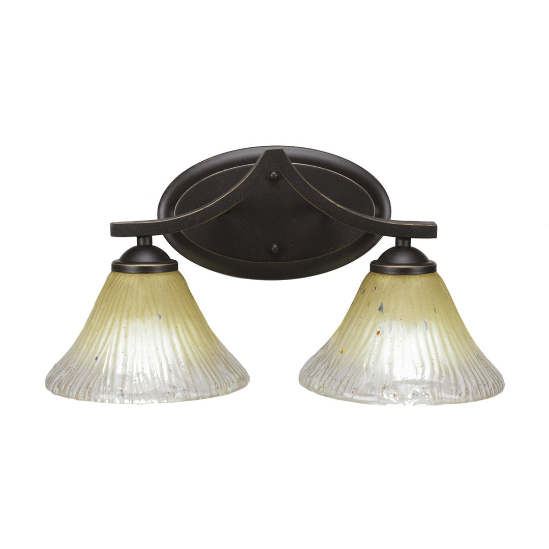 Toltec Zilo 552-dg-750 Bath Vanity Light 17 in. wide - Dark Granite