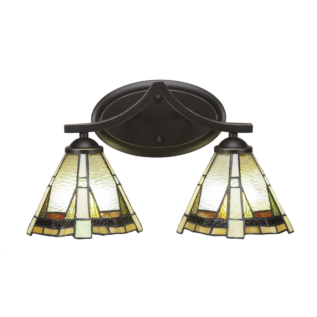 Toltec Zilo 552-dg-9345 Bath Vanity Light 16 in. wide - Dark Granite