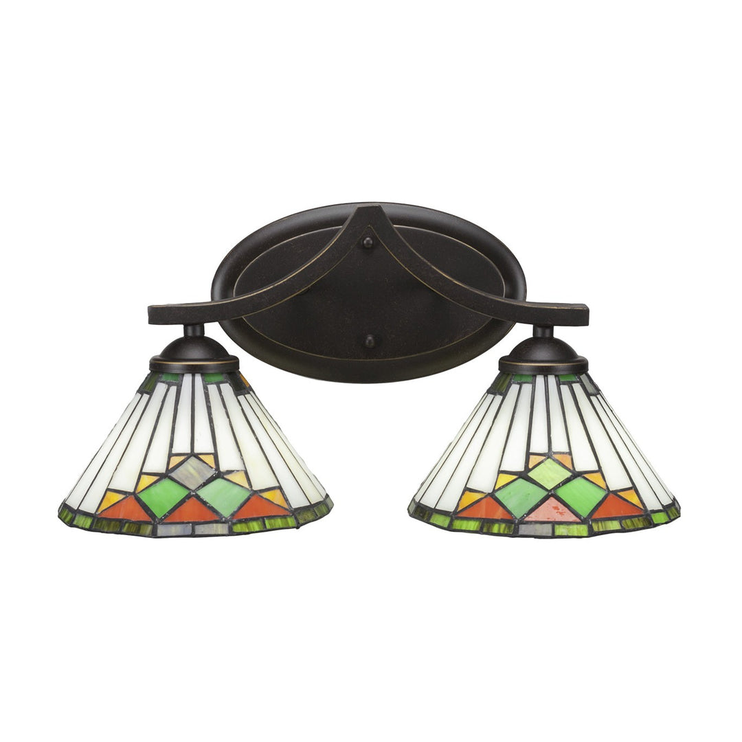 Toltec Zilo 552-dg-9375 Bath Vanity Light 17 in. wide - Dark Granite