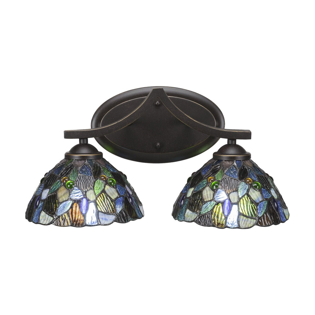 Toltec Zilo 552-dg-9955 Bath Vanity Light 17 in. wide - Dark Granite