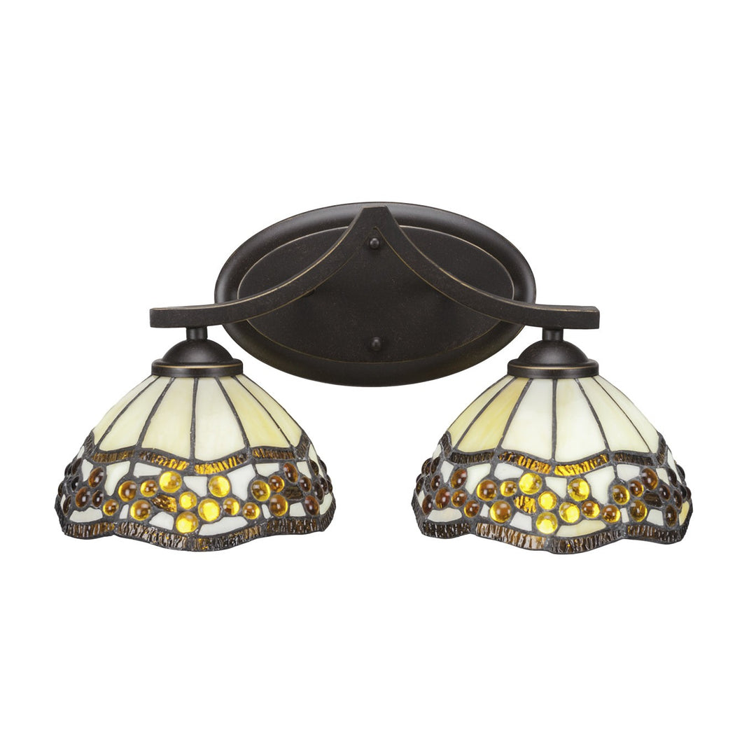 Toltec Zilo 552-dg-9975 Bath Vanity Light 17 in. wide - Dark Granite