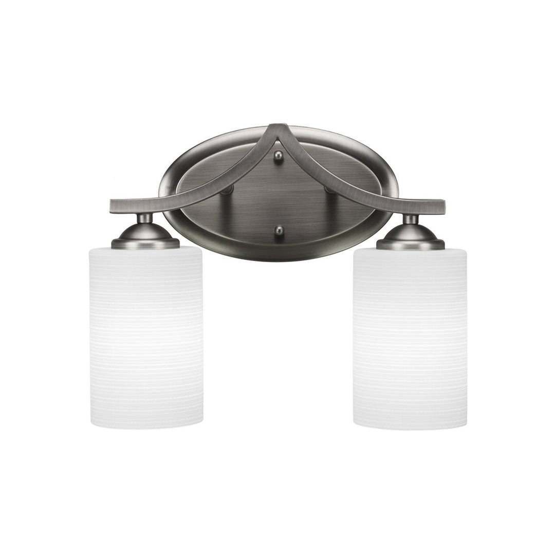 Toltec Zilo 552-gp-4061 Bath Vanity Light 13 in. wide - Graphite