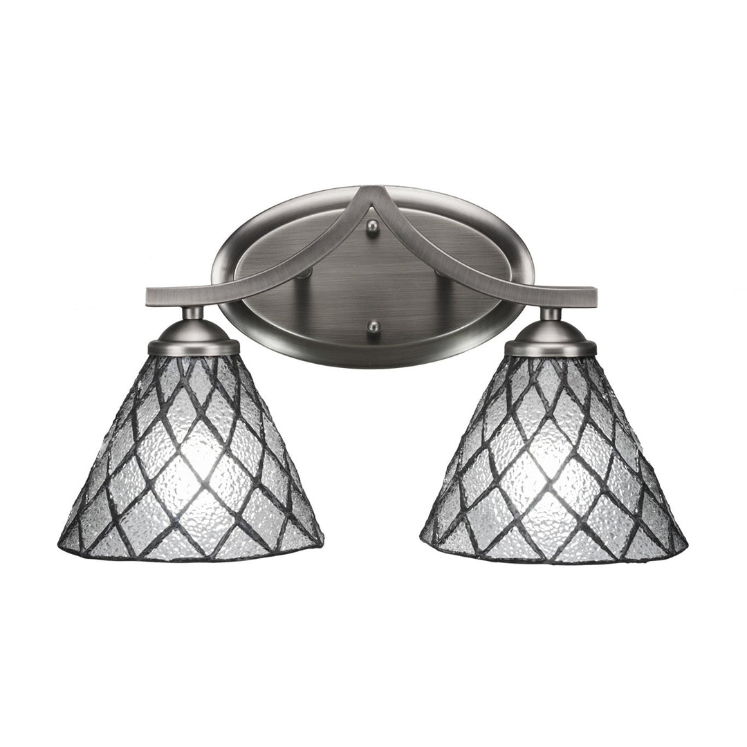 Toltec Zilo 552-gp-9185 Bath Vanity Light 15 in. wide - Graphite