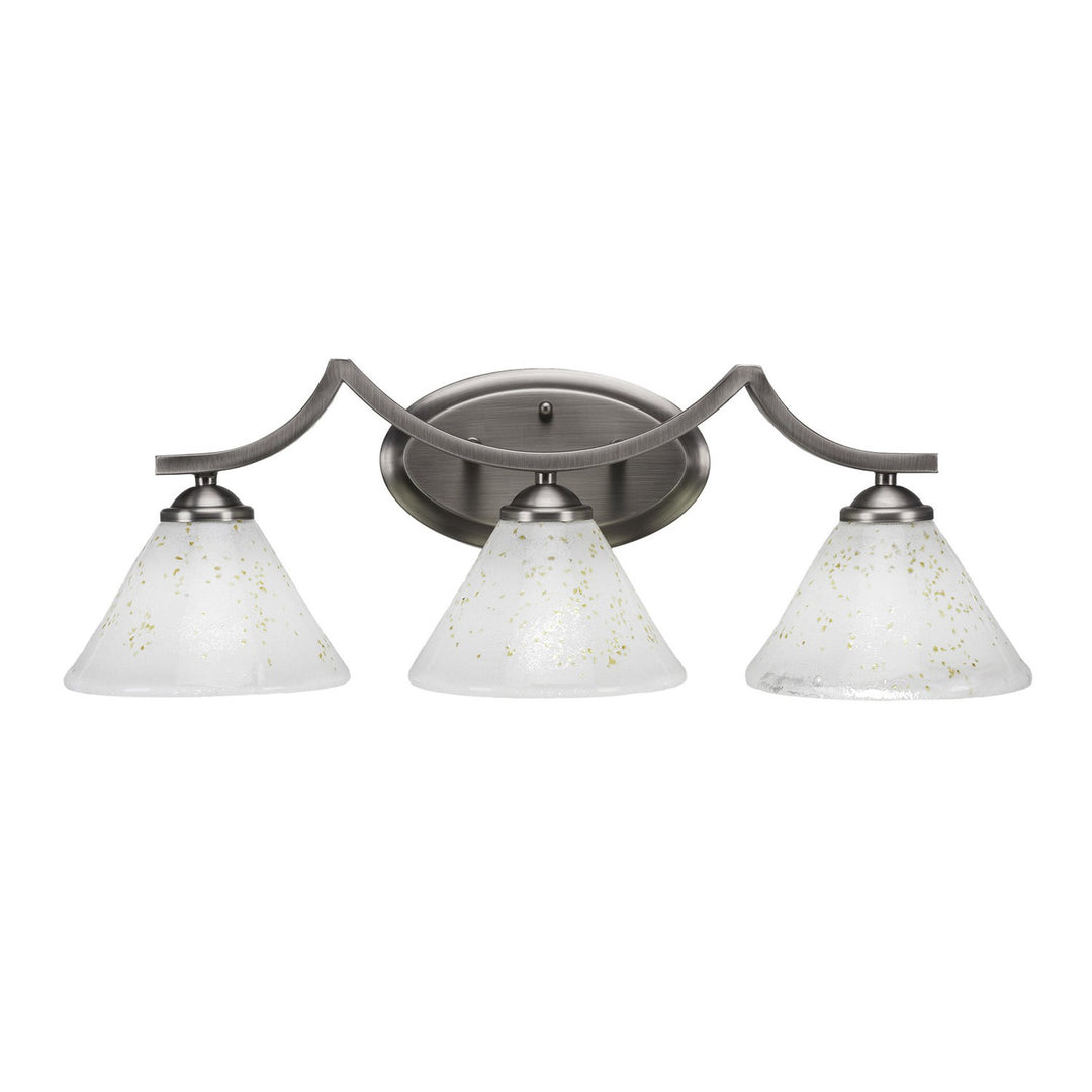 Toltec Zilo 553-gp-7145 Bath Vanity Light 24 in. wide - Graphite