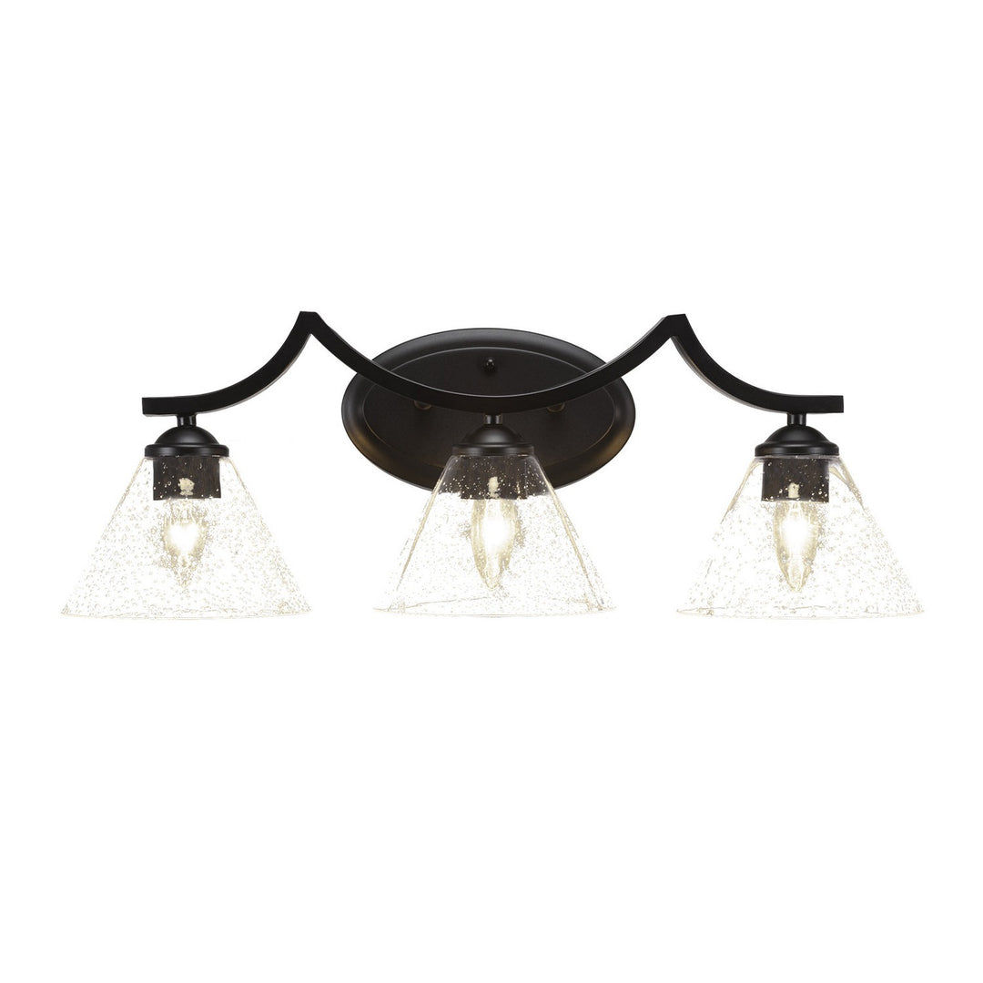 Toltec Zilo 553-mb-302 Bath Vanity Light 24 in. wide - Matte Black