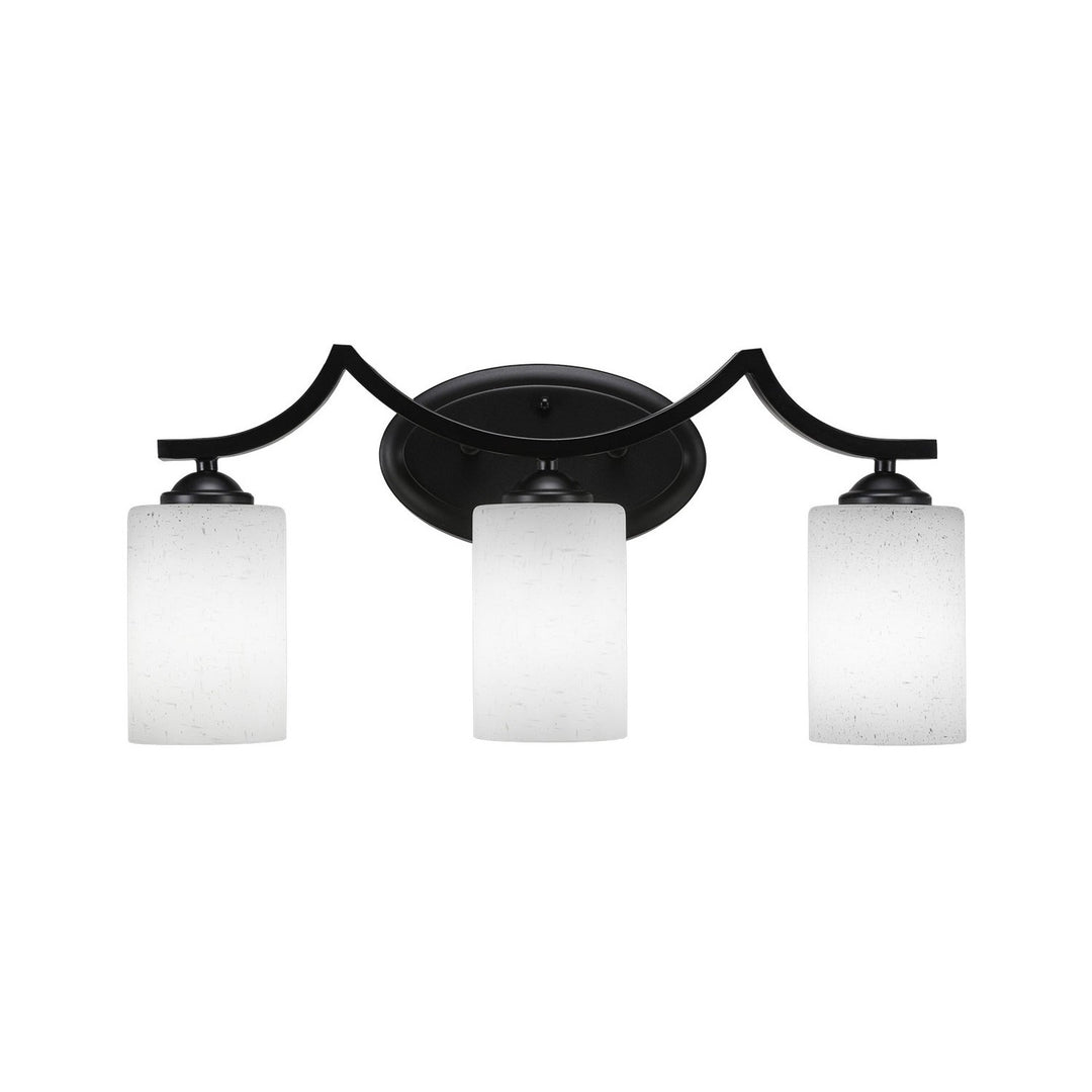 Toltec Zilo 553-mb-310 Bath Vanity Light 21 in. wide - Matte Black