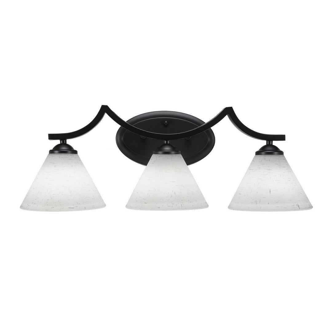 Toltec Zilo 553-mb-312 Bath Vanity Light 24 in. wide - Matte Black