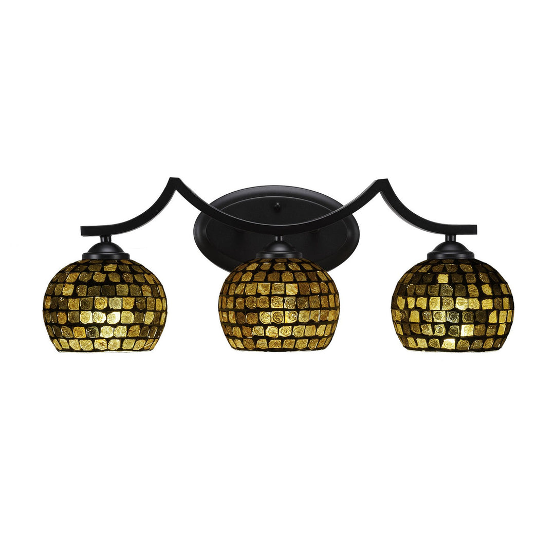 Toltec Zilo 553-mb-402 Bath Vanity Light 23 in. wide - Matte Black