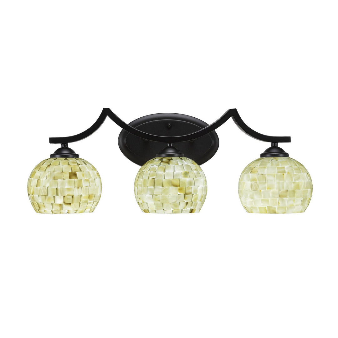 Toltec Zilo 553-mb-405 Bath Vanity Light 23 in. wide - Matte Black