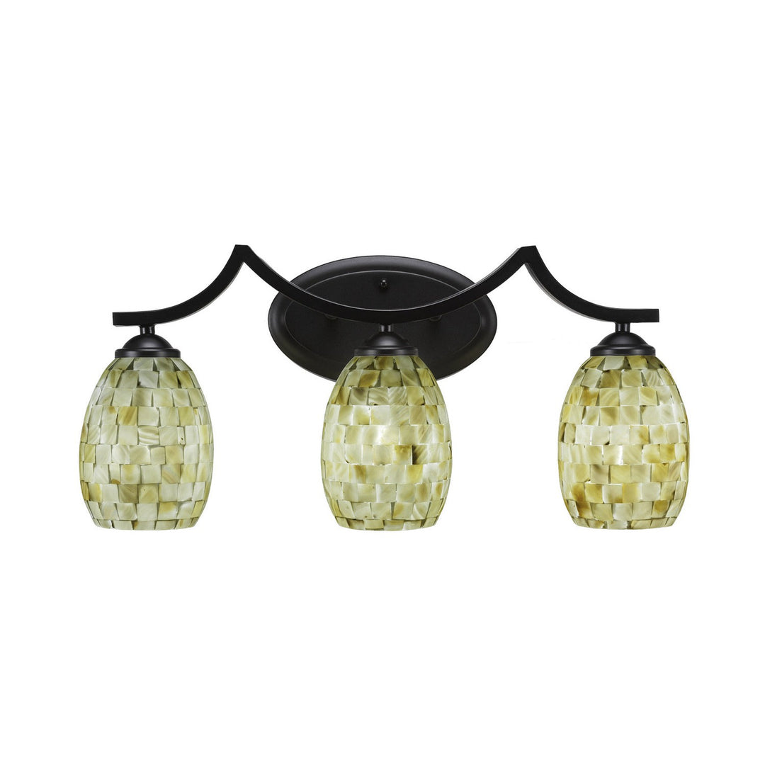 Toltec Zilo 553-mb-406 Bath Vanity Light 22 in. wide - Matte Black