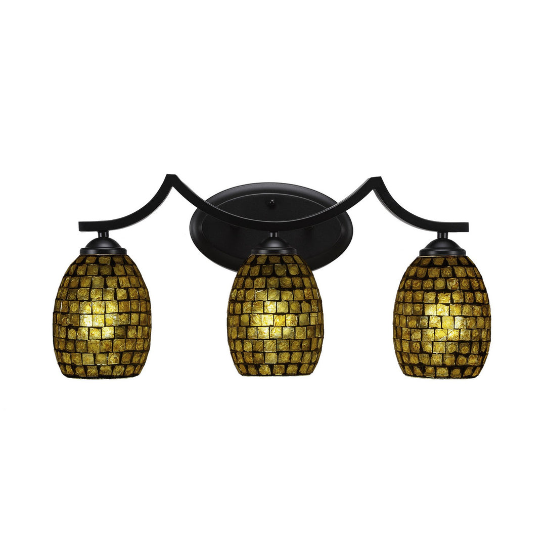 Toltec Zilo 553-mb-409 Bath Vanity Light 22 in. wide - Matte Black