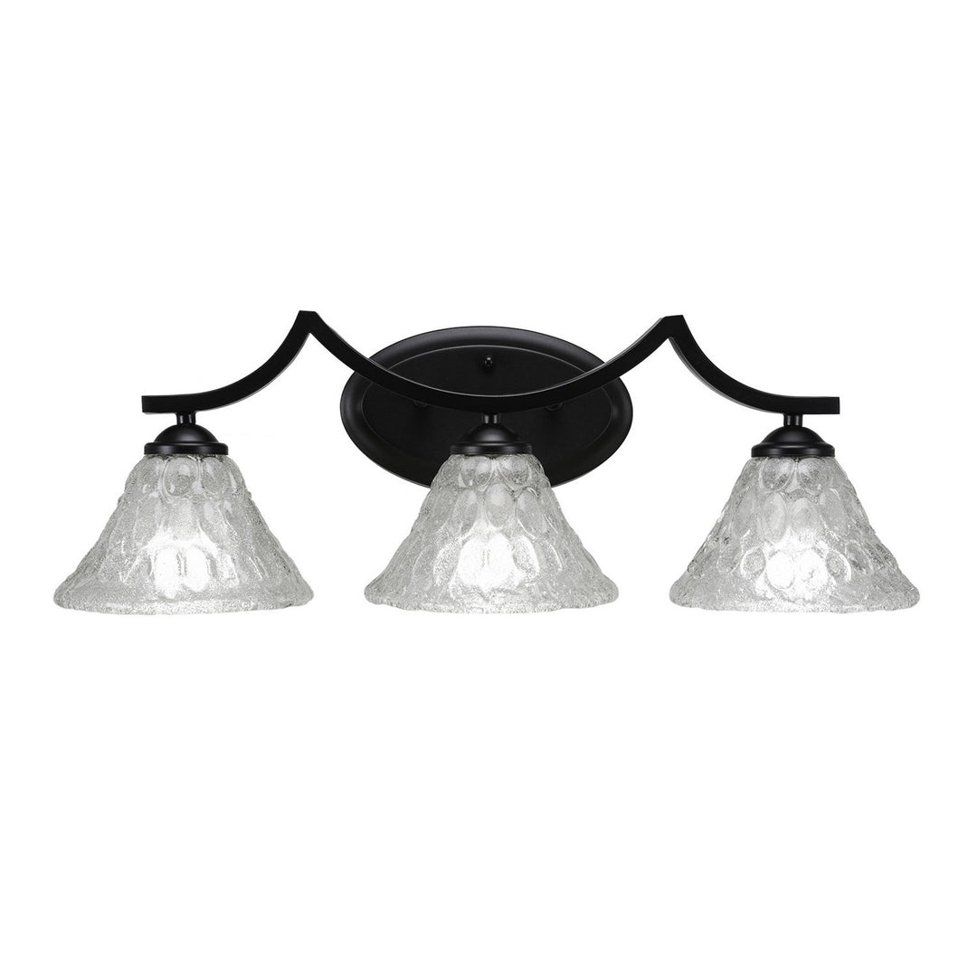 Toltec Zilo 553-mb-451 Bath Vanity Light 24 in. wide - Matte Black