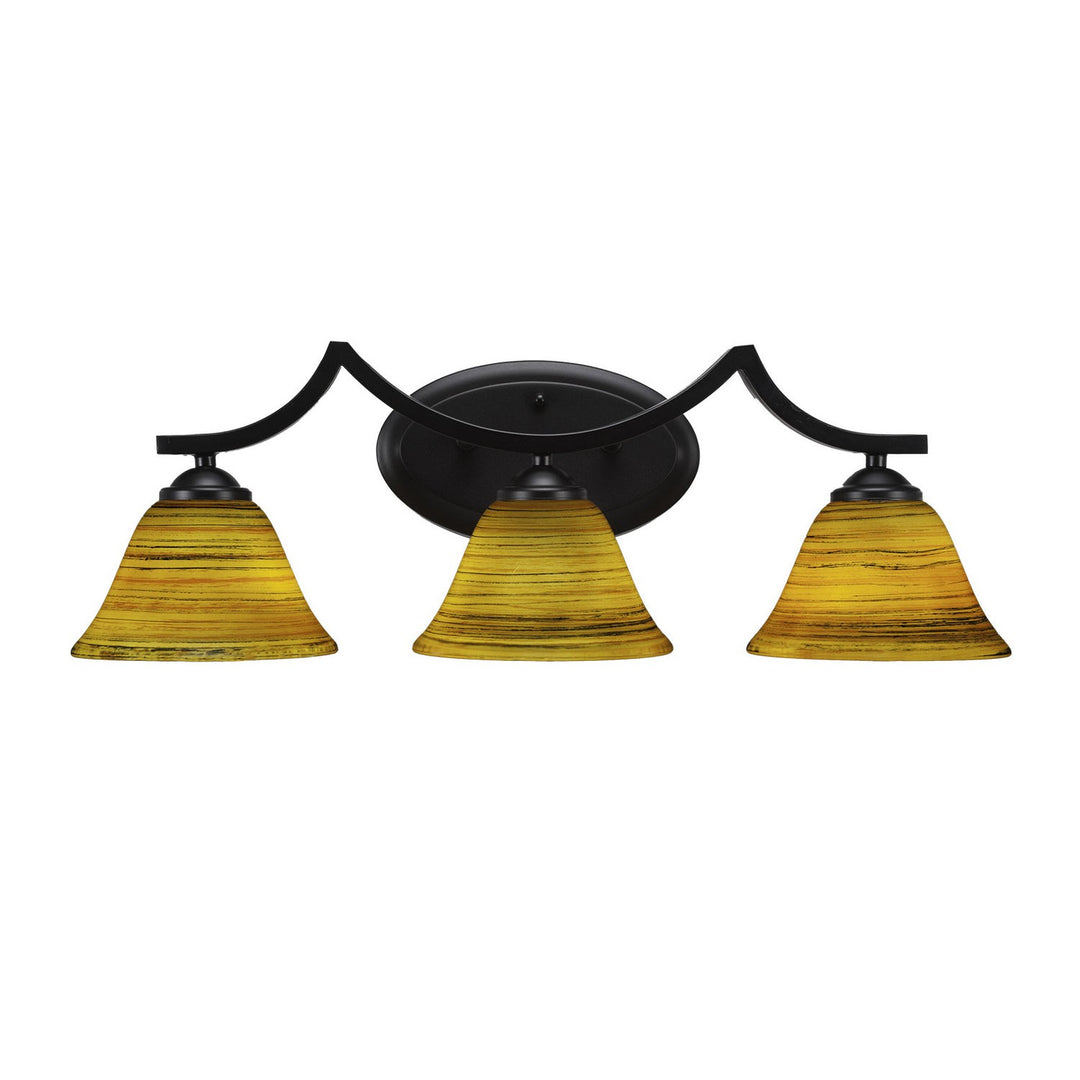 Toltec Zilo 553-mb-454 Bath Vanity Light 24 in. wide - Matte Black