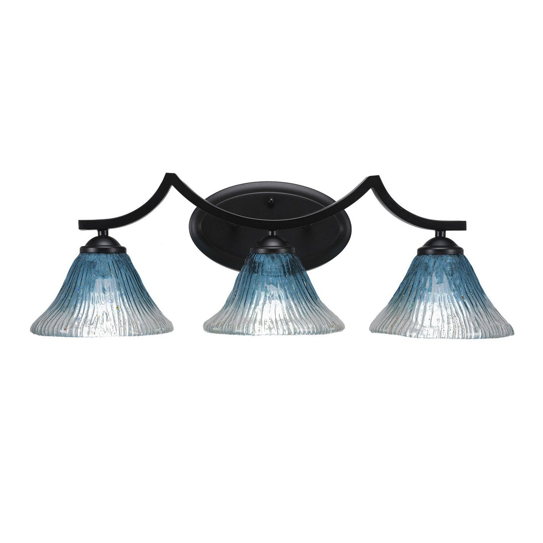 Toltec Zilo 553-mb-458 Bath Vanity Light 24 in. wide - Matte Black