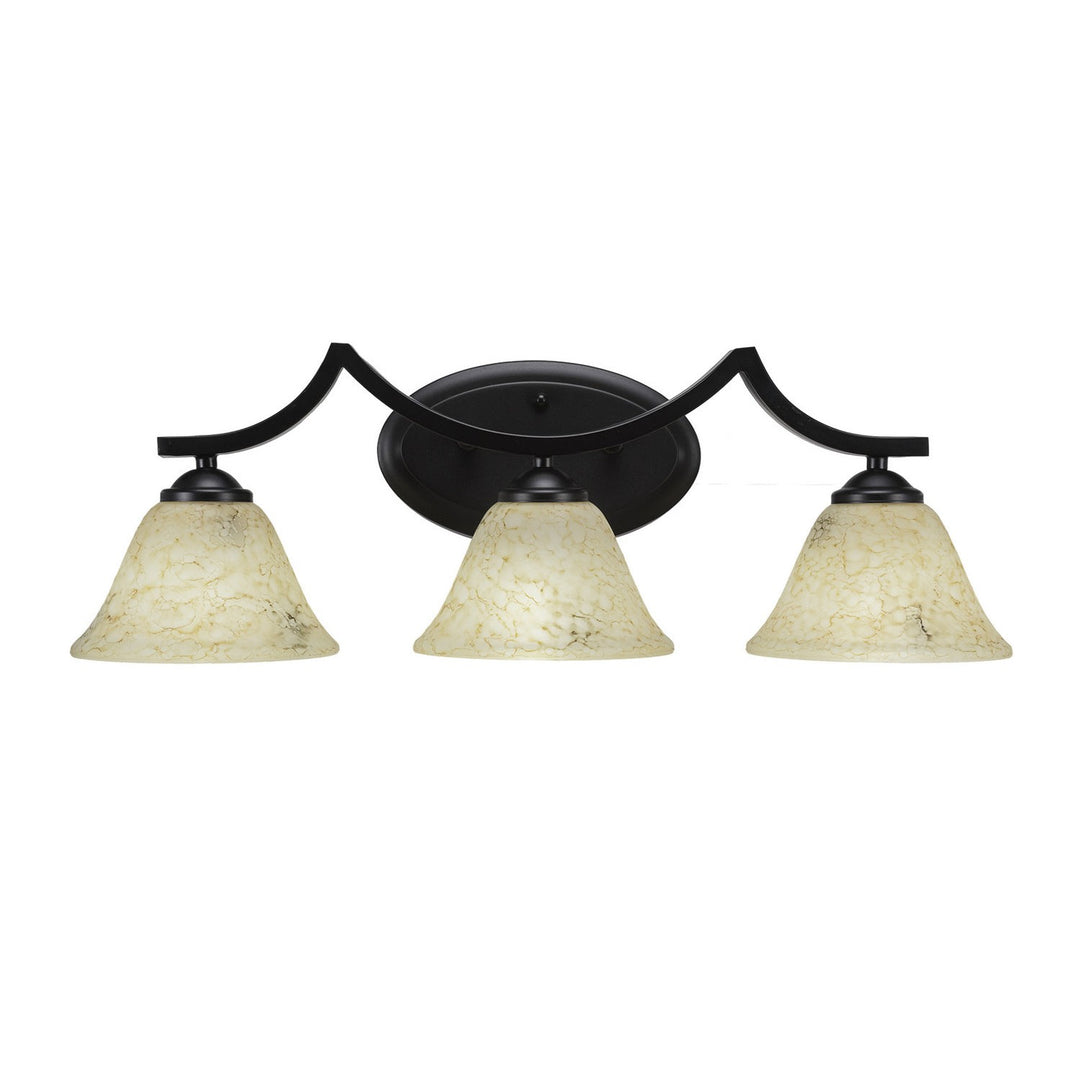 Toltec Zilo 553-mb-508 Bath Vanity Light 24 in. wide - Matte Black