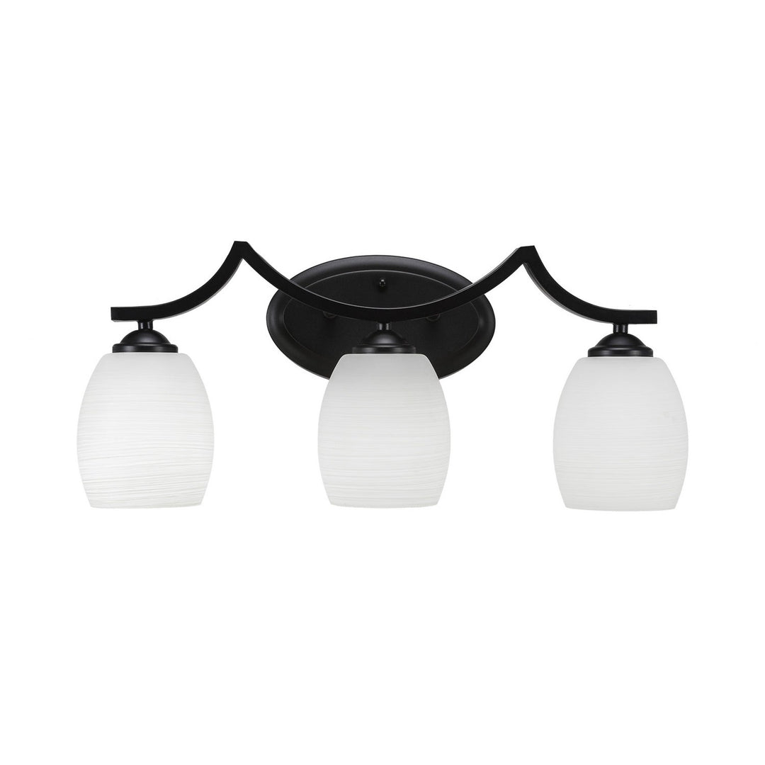 Toltec Zilo 553-mb-615 Bath Vanity Light 23 in. wide - Matte Black