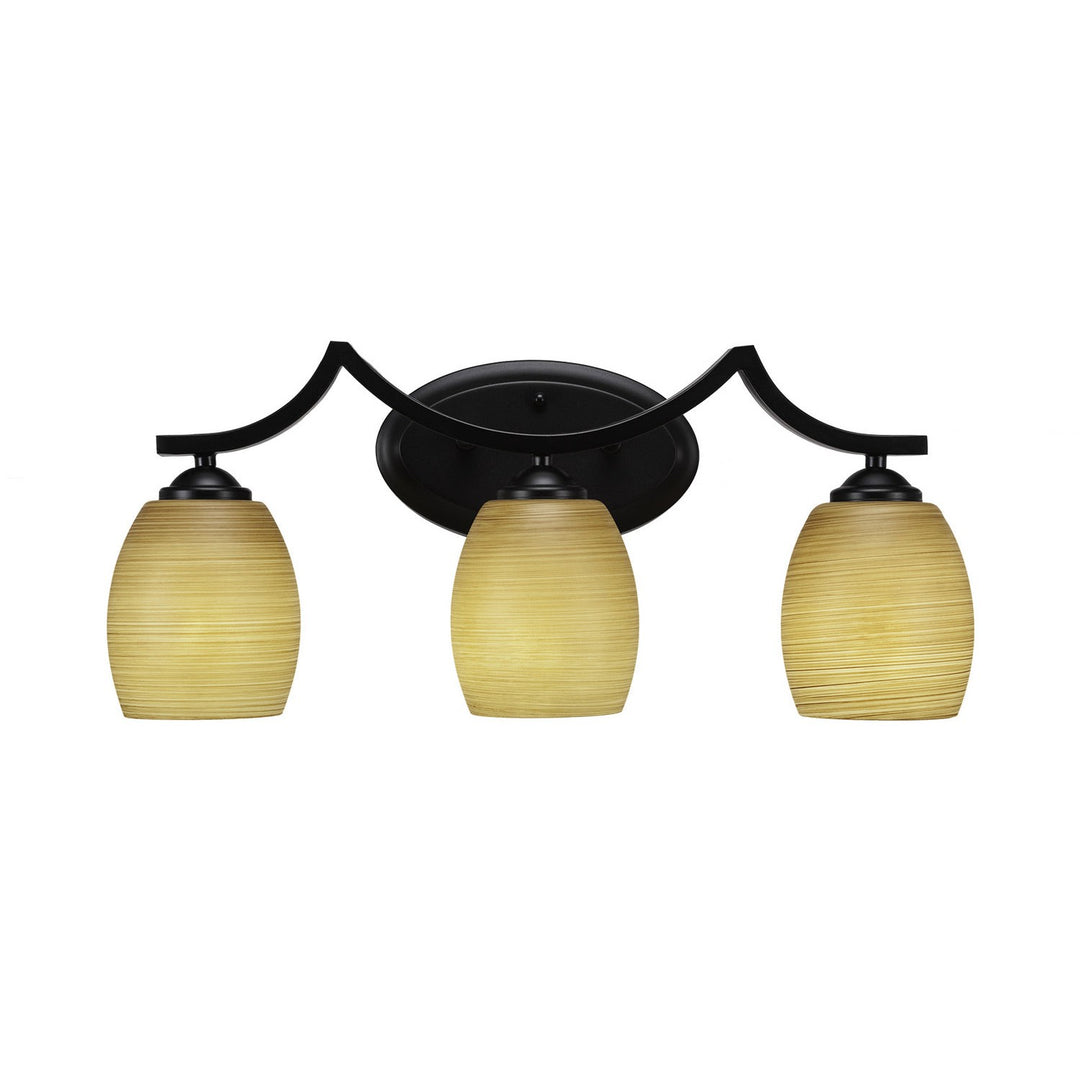 Toltec Zilo 553-mb-625 Bath Vanity Light 23 in. wide - Matte Black