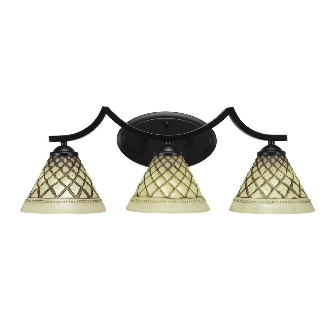 Toltec Zilo 553-mb-7185 Bath Vanity Light 24 in. wide - Matte Black