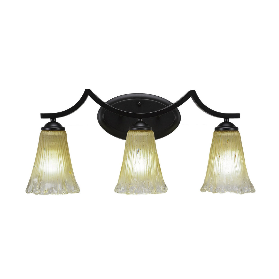 Toltec Zilo 553-mb-720 Bath Vanity Light 23 in. wide - Matte Black